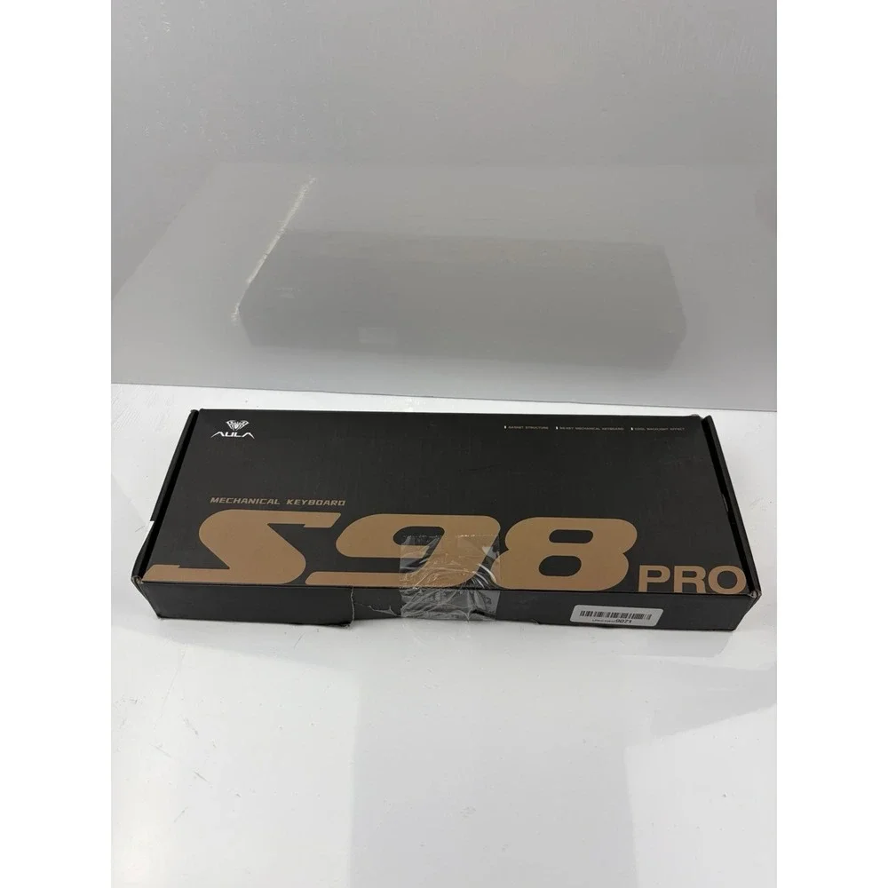 AULA S98 Pro Wireless Mechanical Keyboard with Screen & Knob,2.4GHz/USB-C/BT5.0